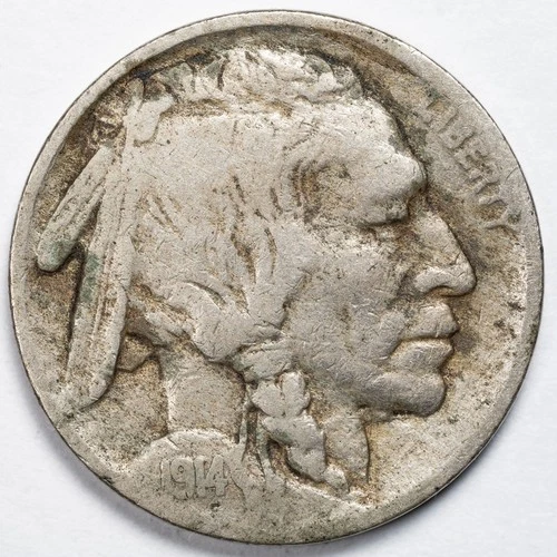 1914-P Buffalo Nickel Philadelphia Mint Very Good (VG)