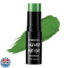 BOBISUKA Light Green Face Body Paint Stick Washable Water-Based Face Paint Ma