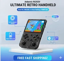 Anbernic RG353V Retro Handheld Game Console Emulator – RK3566, Dual OS, 3.5" IPS
