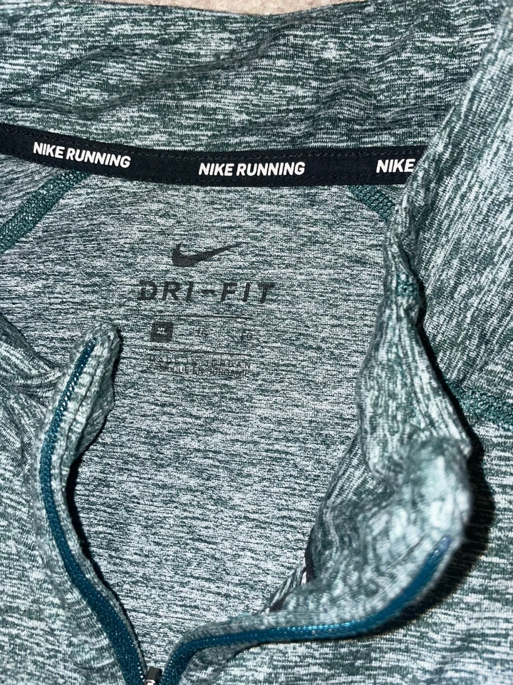 Camiseta pulóver Nike Dri-Fit 1/4 cremallera para hombre XL verde manga larga Foto 3 de 4