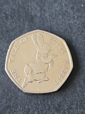 GB Fifty Pence 2017 The Tale of Peter Rabbit Coin