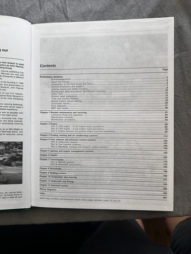 New Haynes Service & Repair Manual Ford Escort & Orion Sept 1990-97 Petrol - Picture 3 of 4