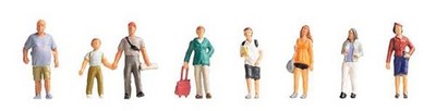 Faller 151677 HO Scale Tourists -- pkg(8)