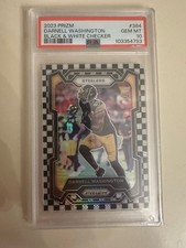 2023 Panini Prizm Darnell Washington #384 Checkerboard RC Steelers PSA 10