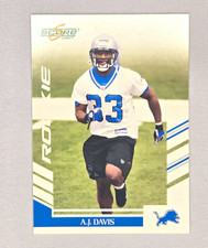 Score 2007 A.J. Davis Rookie RC #298 Detroit Lions NFL Football Card. rookie card picture