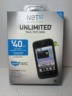 Huawei Glory Net10 Wireless Prepaid Android Touchscreen Smartphone Brand New!