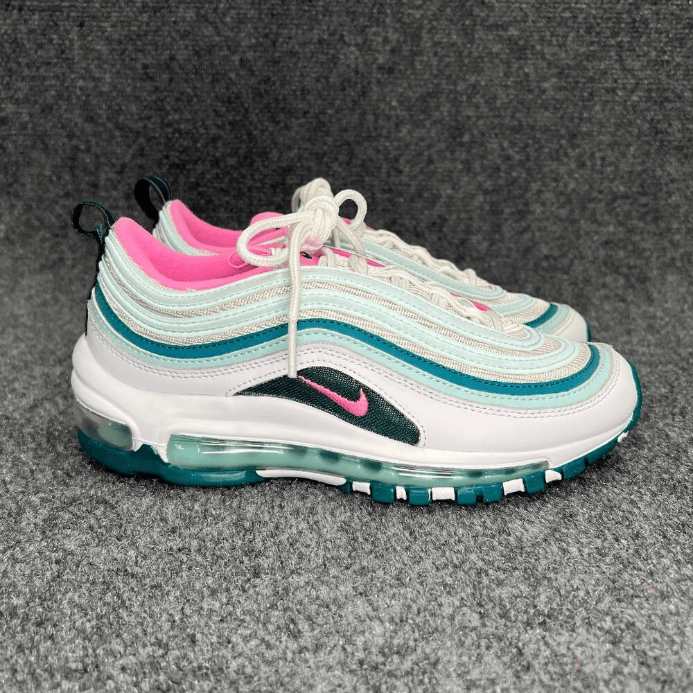 Nike Air Max 97 Shoes Girls Size 4 Geode Teal Jade Ice Athletic