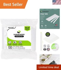 4-Inch Clear Hot Glue Sticks - 100 Pack, Non-Toxic, Fast Drying 0.23 per gallon