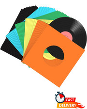 50 Pack 7 Inch Vinyl Record Inner Sleeves 45 RPM Paper Covers Storage Protection