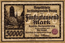 Ro 798 Danzig 50000 marek 1923