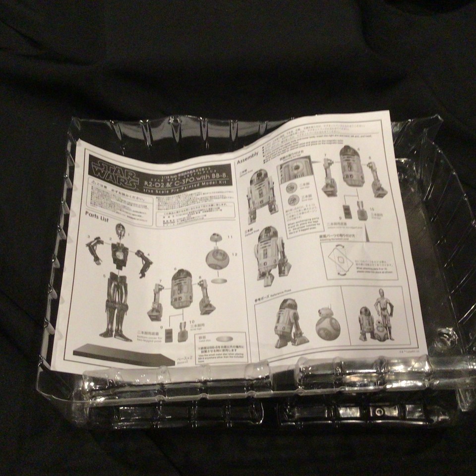 ARTFX KOTOBUKIYA Droids R2-D2 C-3PO & BB-8 1/10 Scale Model Kit WITH ...