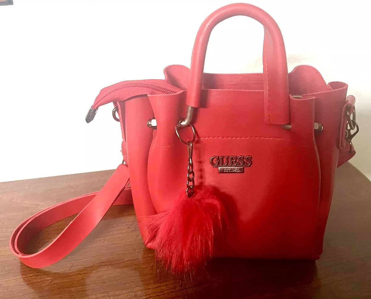 Guess, Bags, Small Guess Red Crossbody Purse