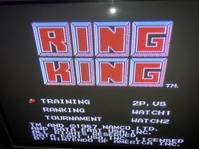 Ring King Nintendo NES Nintendo Entertainment BOXING Authentic CART ONLY Tested
