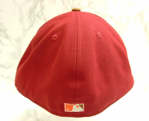 Houston Astros 20th Anniversary 7⅞” New Era 59Fifty Baseball Cap Maroon/Brown - Picture 4 of 7