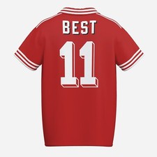 Earthquakes - George Best maglia calcio retro shirt, 1980 replica home jersey