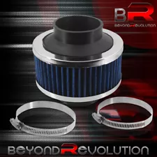 Universal 2.5" Cold Air Intake Bypass Filter Valve Pipe Rubber Blue