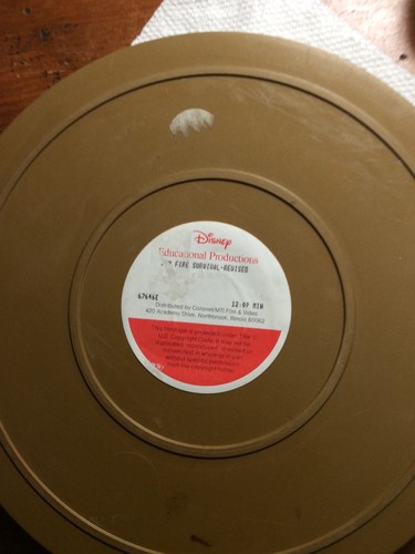 #646 Disney 16mm Film Donald Duck Fire Survival-Revised