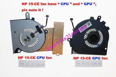 New For HP OMEN 15-CE 15-CE000 15-CE001TX 15-CE002TX Laptop ''GPU+CPU'' Fan A pair