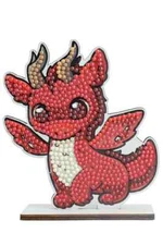 Red Dragon Crystal Art Fantasy Buddies Kit Craft Buddy New