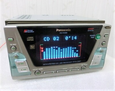 Near Mint Panasonic CQ-VX3300D Integrated CD/MD DSP Receiver JAPAN