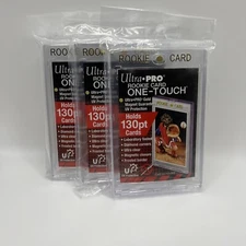 Ultra Pro One-Touch Thick Card 130pt Point ROOKIE Magnetic Card Holder, lot of 3