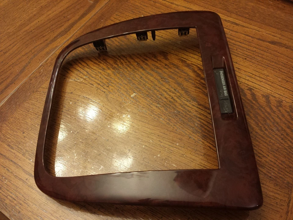 ✅ Chevrolet Impala 2006-2013 tablero central radio embellecedor bisel madera grano OEM 090115C Foto 2 de 4