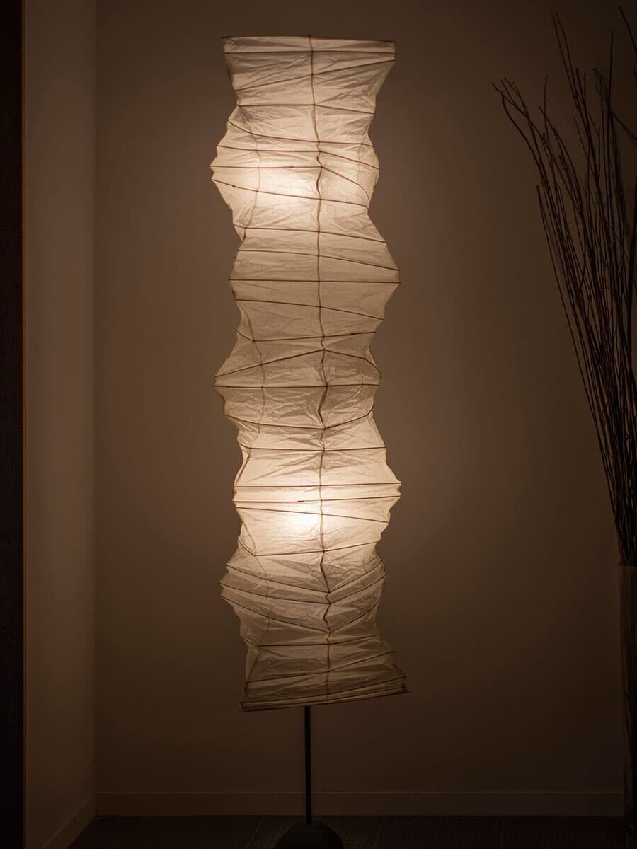Isamu Noguchi AKARI 33N + ST2 Japannese Paper Long Pendant Isamu Noguchi AKARI 33N + ST2 Japannese Paper Long Pendant