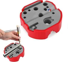 Universal Bench Block with Non-Marring, Magnetic Bench Block Armorers with