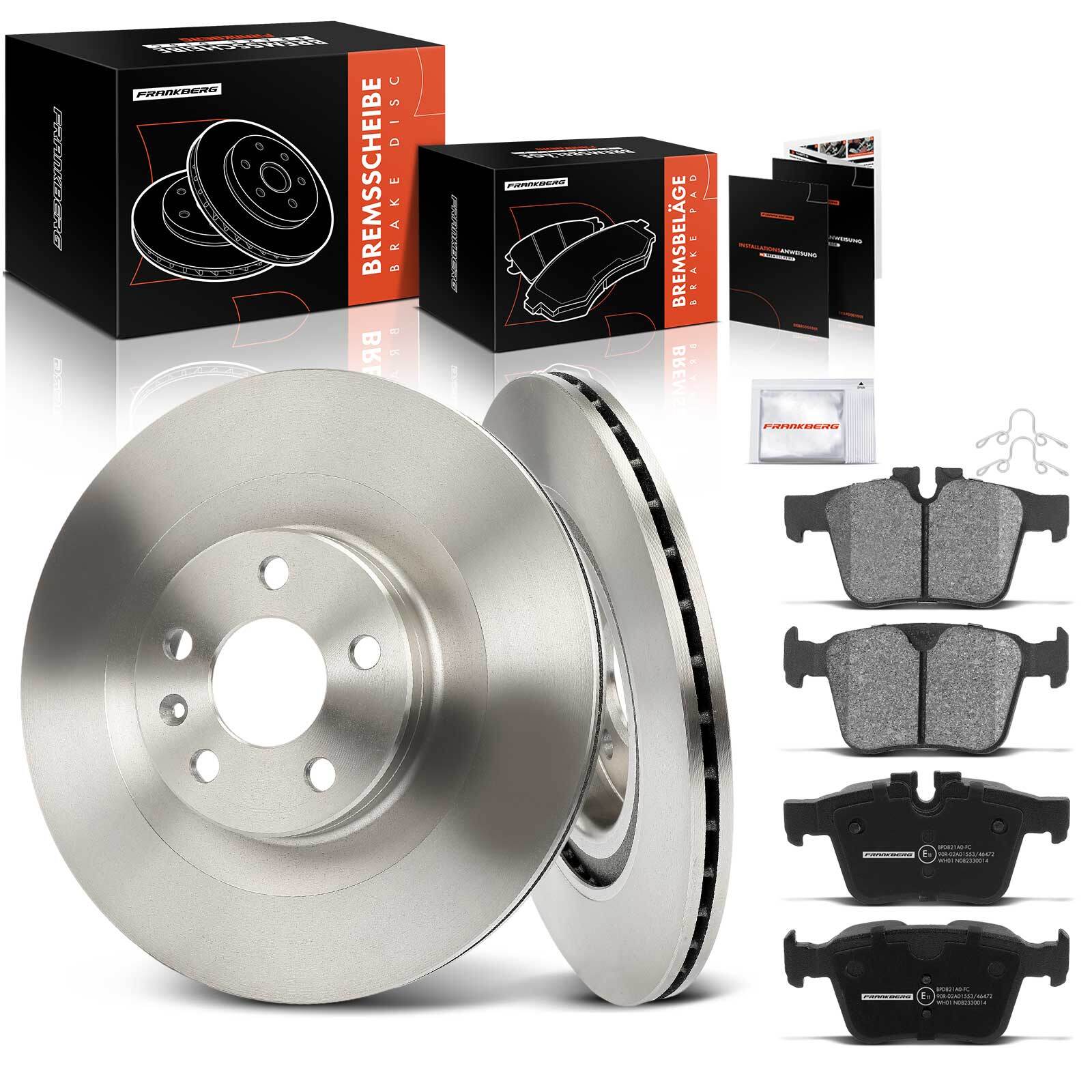 Brake Discs & Brake Pads Rear 320mm for Volvo S60 S60 V60 V90 XC60 XC90