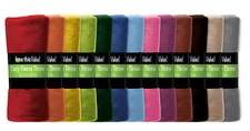 12 Pack Wholesale Warm Soft Fleece Blanket or Throw Blanket - 50 x 60 Inch