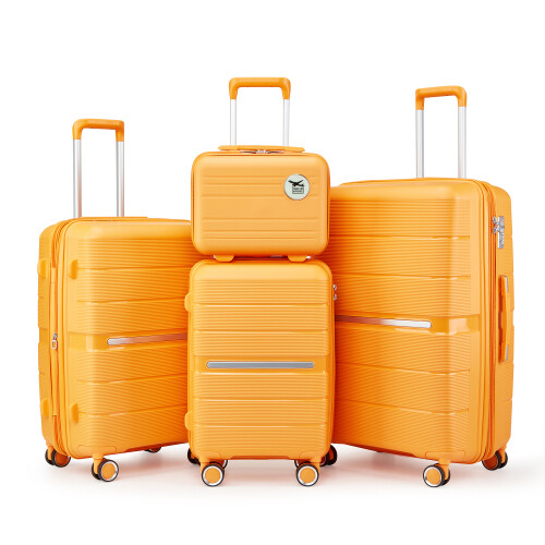 Luggage Sets 4 Piece(14/20/24/28) PP Lightweight & Durable Expandable Suitcase - Picture 28 of 31