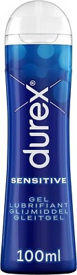 Durex - Gel Lubrifiant Sensitive - Lubrifiant comestible à base d'eau - 100ml