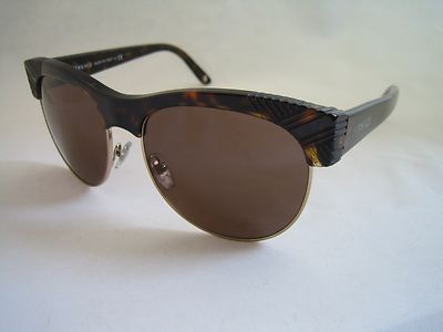 Versace 4222 108/73 Havana & Gold With Dark Brown STUNNING  display picture 1