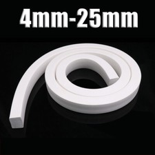 Square Silicone Foam Sponge Seal Strip Soft Window Door Sealing HIGH TEMP White
