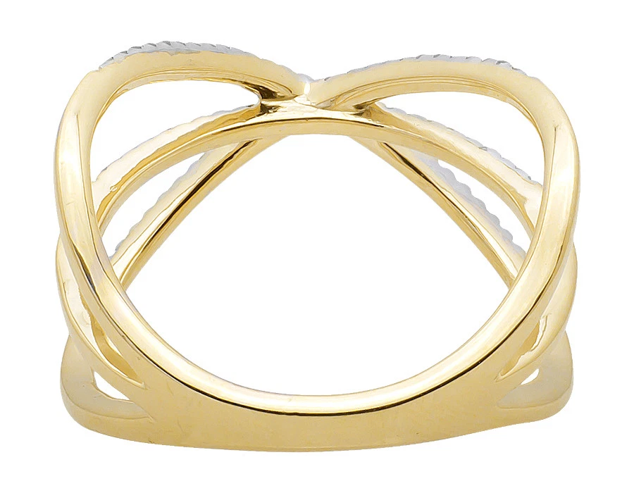 Criss cross orbit ring hotsell