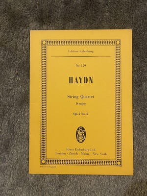 Noten HAYDN String Quartet D major  Op. 2 No.5 Taschenpartitur