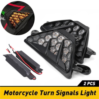 LED Turn Signal Light Flash Indicator For KAWASAKI NINJA ZX-6R ZX636 2019-2023