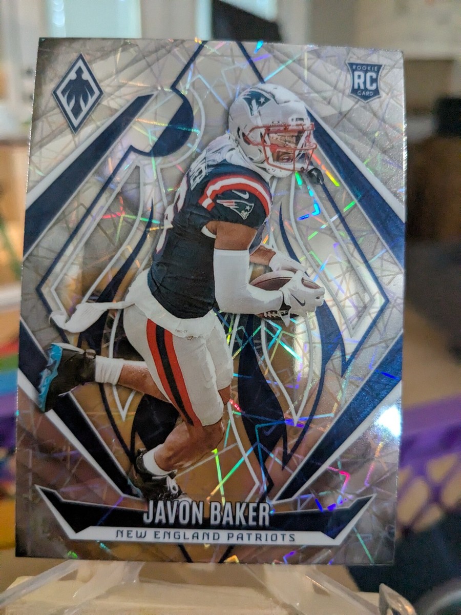 2024 Panini Phoenix - Javon Baker RC SILVER LAZER - Patriots #195