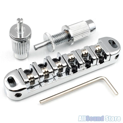 Wilkinson LOCKING ROLLER Bridge for Les Paul® Epiphone® Guitar - CHROME