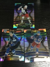 2019-20 Panini Select Kaapo Kakko VITALI KRAVTSOV RC Silver Prizm 3 card Rangers