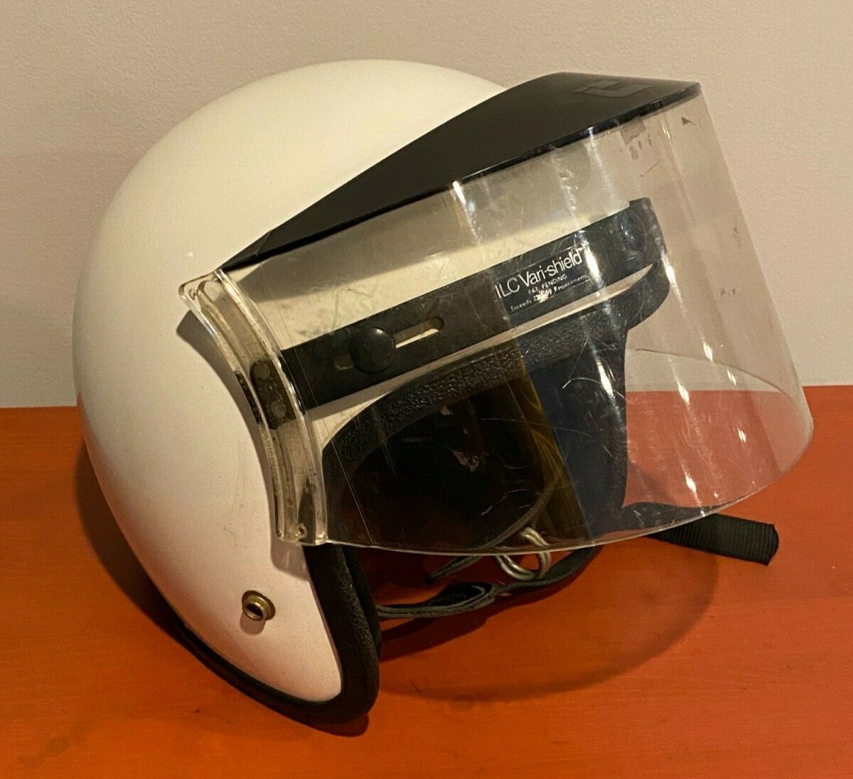 Vintage 1970's Motorcycle Helmet ILC Vari-Shield Snowmobile