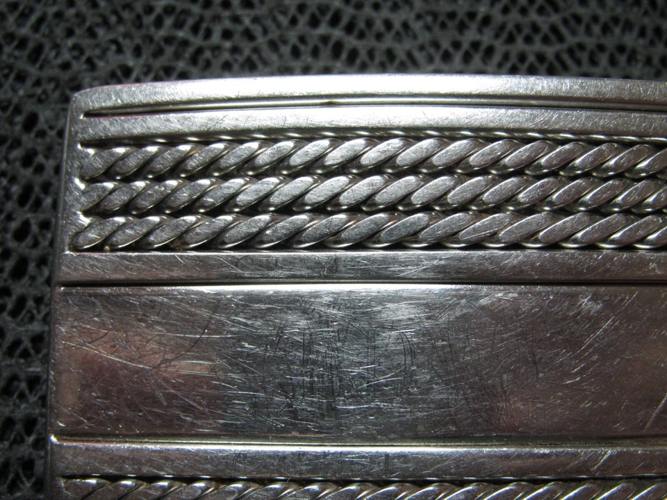 MÁQUINA PERSONALIZADA TALLER OUTLAW BIKER HEBILLA DE CINTURÓN DE ACERO INOXIDABLE! ¡VINTAGE! RARO AÑOS 80 Foto 3 de 4