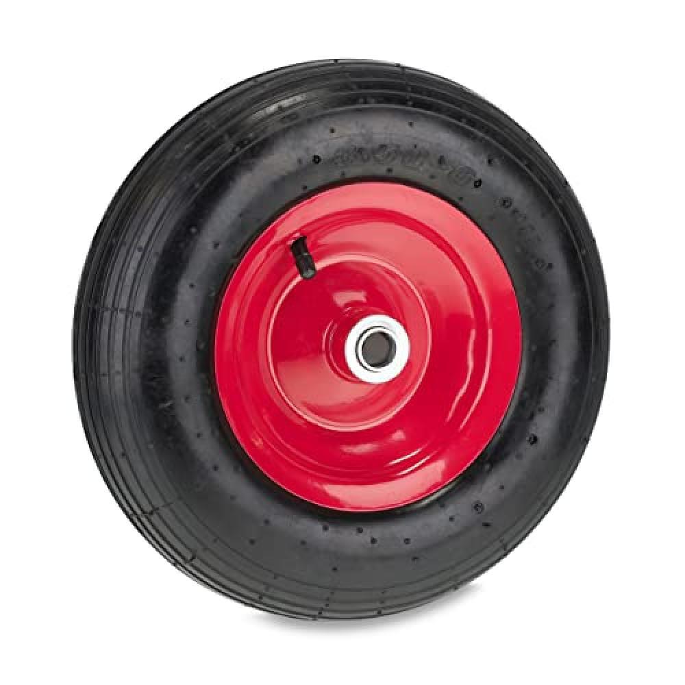 (TG. 3.50-6) Relaxdays 3.50-6 Ruota per Carriola, Aria, Pneumatico di Scorta per