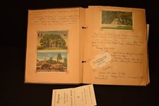 1940's 50's Photo Album Scrap Book Post card Diary