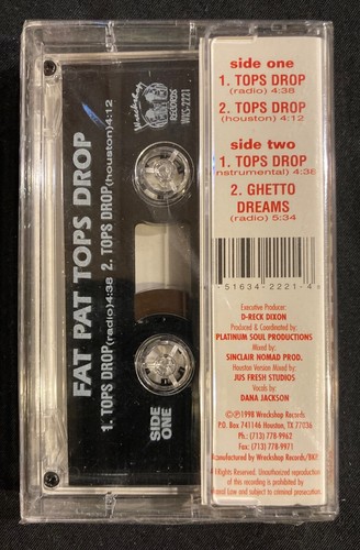 SEALED --- Fat Pat - Tops Drop --- GANGSTA/G-FUNK/RAP TX - Picture 2 of 6