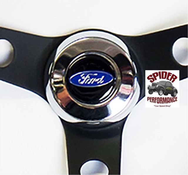 19671974 Bronco steering wheel BLUE OVAL 13 1/2" CLASSIC BLACK eBay