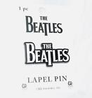 The Beatles White Logo Lapel Pin Rock