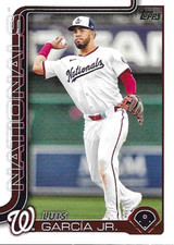 Luis Garcia Jr 2025 Topps Series 1 #9 Washington Nationals Baseball Card