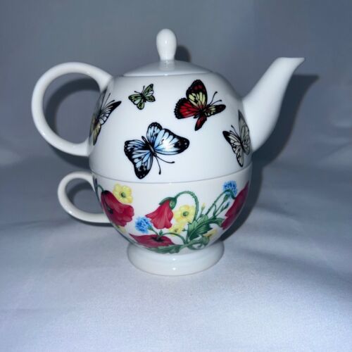 1995 Papaveri stacking Taitu teapot & cup set designed by Emilio Bergamin Italy - Picture 8 of 17