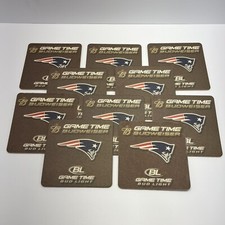 10 Beer Coaster ~ BUDWEISER ~ NEW ENGLAND Pat...